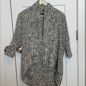 Express Black and White Cardigan Sweater XSmall